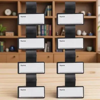 8Pcs Stethoscope Name Tags Personalized Id Tag Clip Stethoscope Accessories for Nurses Double Sided Writable Name Plates