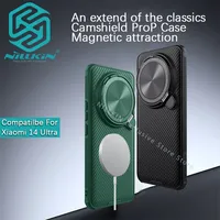 Nillkin For Xiaomi 13 14 Ultra Magsafe CamShield Prop Magnetic Shockproof lens opening and closing cover holder phone case