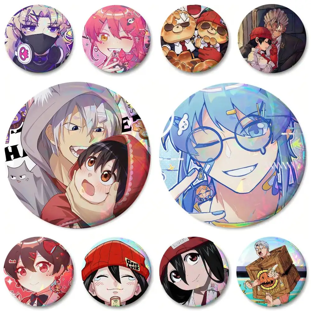 Cartoon Anime Undead Unluck Round Badge Creative Brooch Clothing Backpack Accessories Lapel Pin