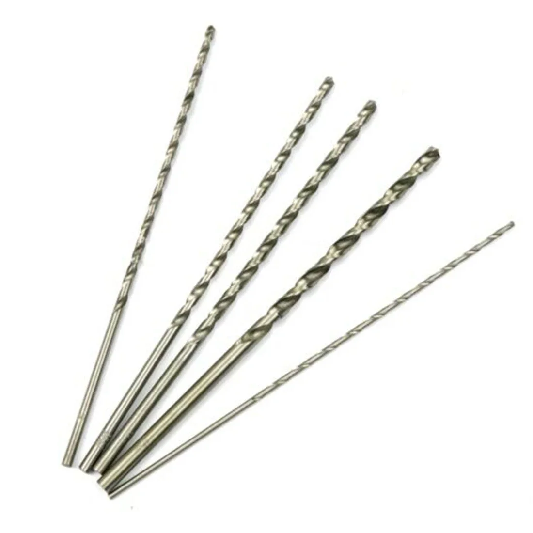Extra Long HSS Drill Bits Set 5pcs 150mm Length Straight Shank Suitable For Drilling Wood Plastic Aluminum And Alloy