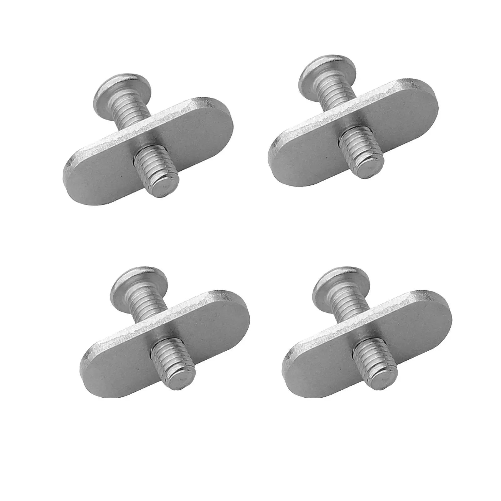 4 Pieces M6 T-Channel Nut Easy to Install Kayak Rail Track Screws No Required