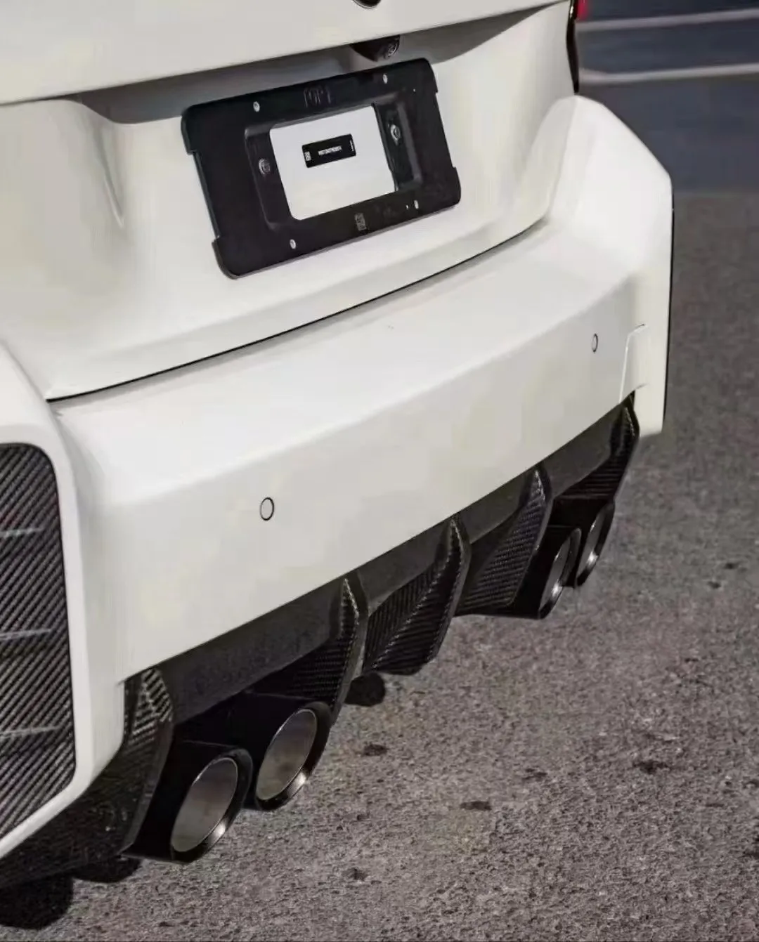 For M2 G87 2023-2024 Body Kit MP Style Rear Diffuser Exhaust Luxury Dry Carbon Fiber Bumper Lip Bolt-On