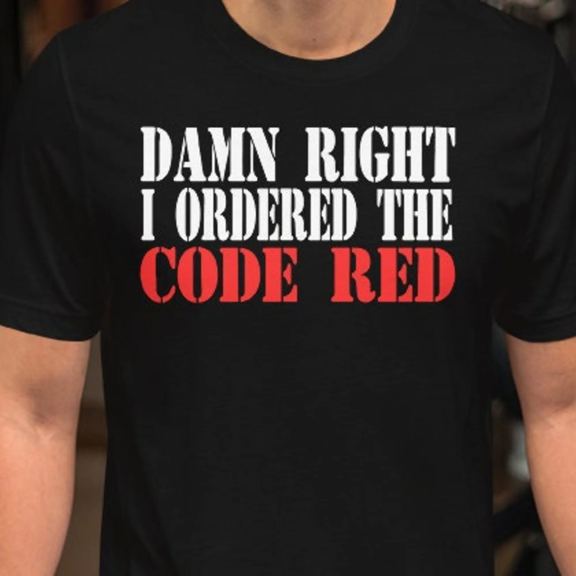 T-shirt com o código do maldito direito, eu ordenei
