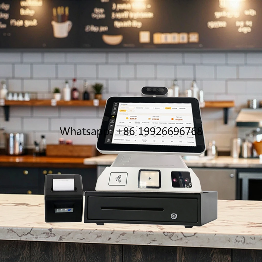15.6-Inch Windows POS System Integrated Restaurant POS Terminal with External Printer SDK Function for Point of Sale (POS)