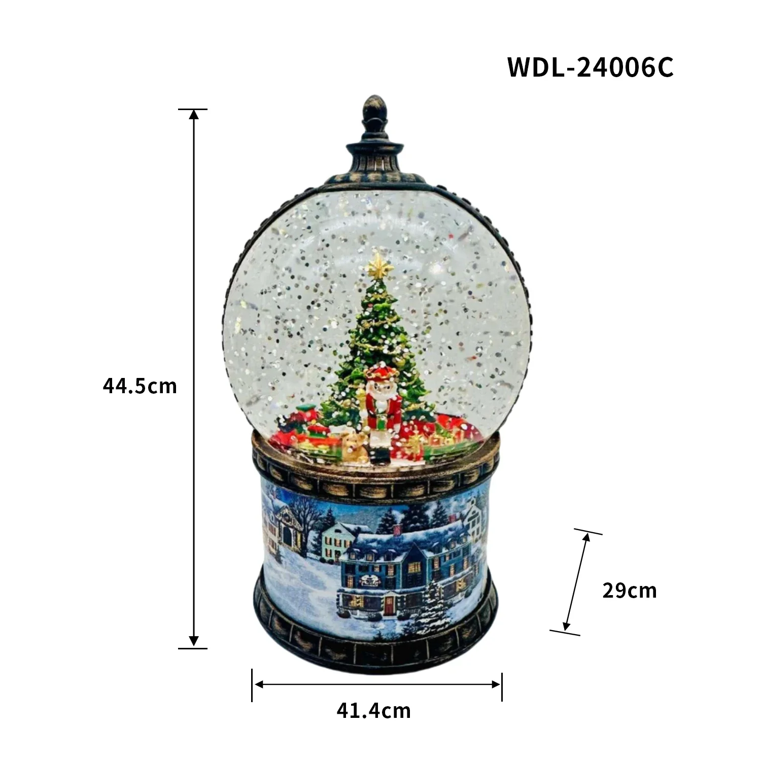 Christmas decoration desktop ornament Custom Water ball Resin Snow Globe