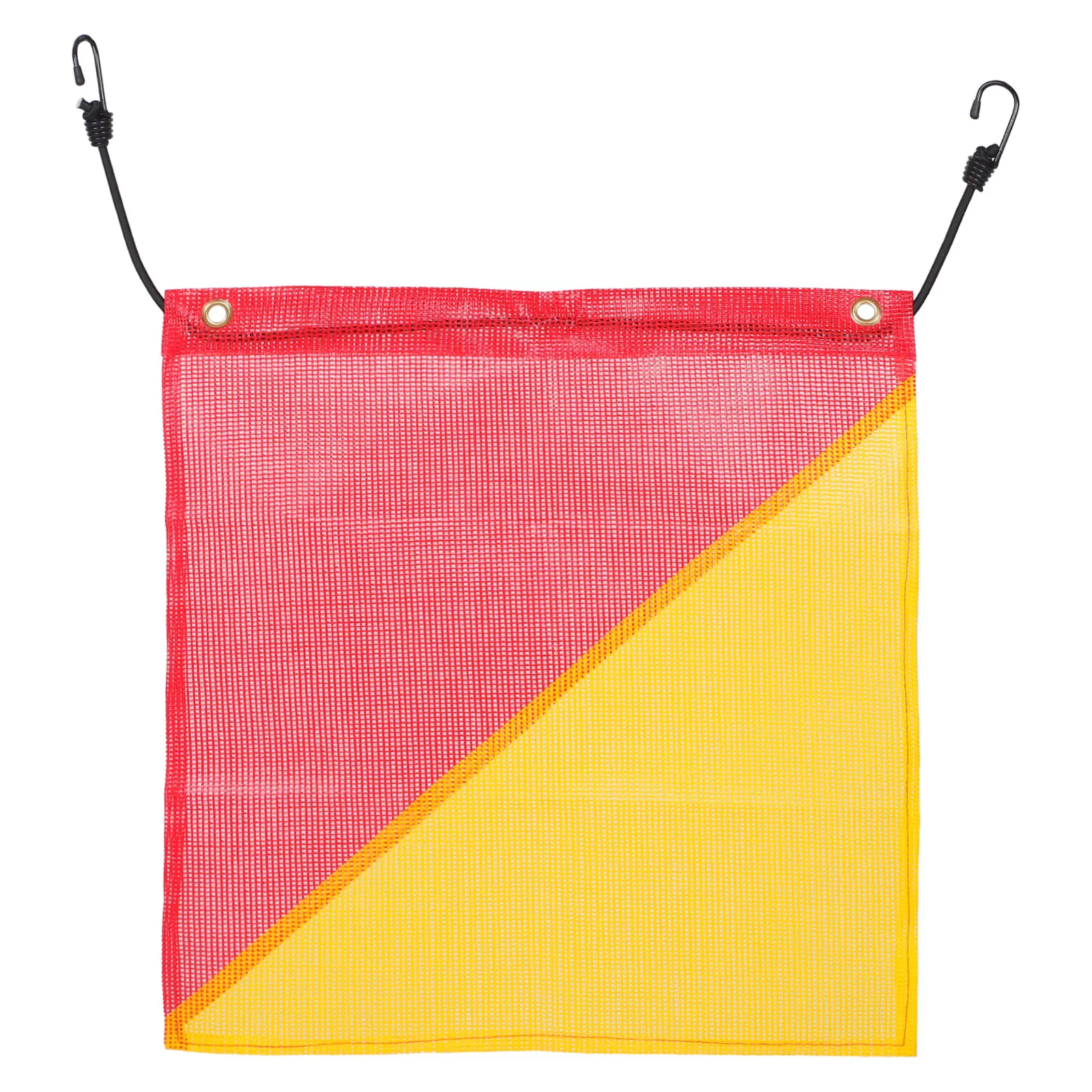 Reflective Safety Flag 18x18 Square Mesh Trailer Hitch Warning Truck Bike Boat Outdoor Hauling Cargo Load Marker