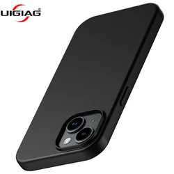 Роскошный Матовый силиконовый мягкий чехол для iPhone 15 14 Plus 13 12 Mini 11 Pro XS Max X XR SE 2 3 7 8 Plus, ультратонкий однотонный черный чехол