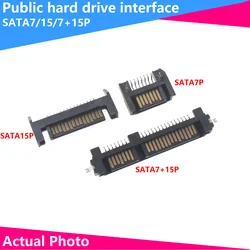 Sata ssdインターフェースソケット、ソリッドステートドライブシート、7 15p、7p15p、ディップ、ストレートベア、22ピン、オスsataコネクタ、5個、DIY
