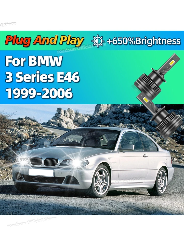 Feux de croisement LED Canbus Ampoules de voiture Lampe de voiture Xénon HID Plug&Play pour BMW Série 3 E46 1999-2006 2000 2001 2002 2003 2004 2005