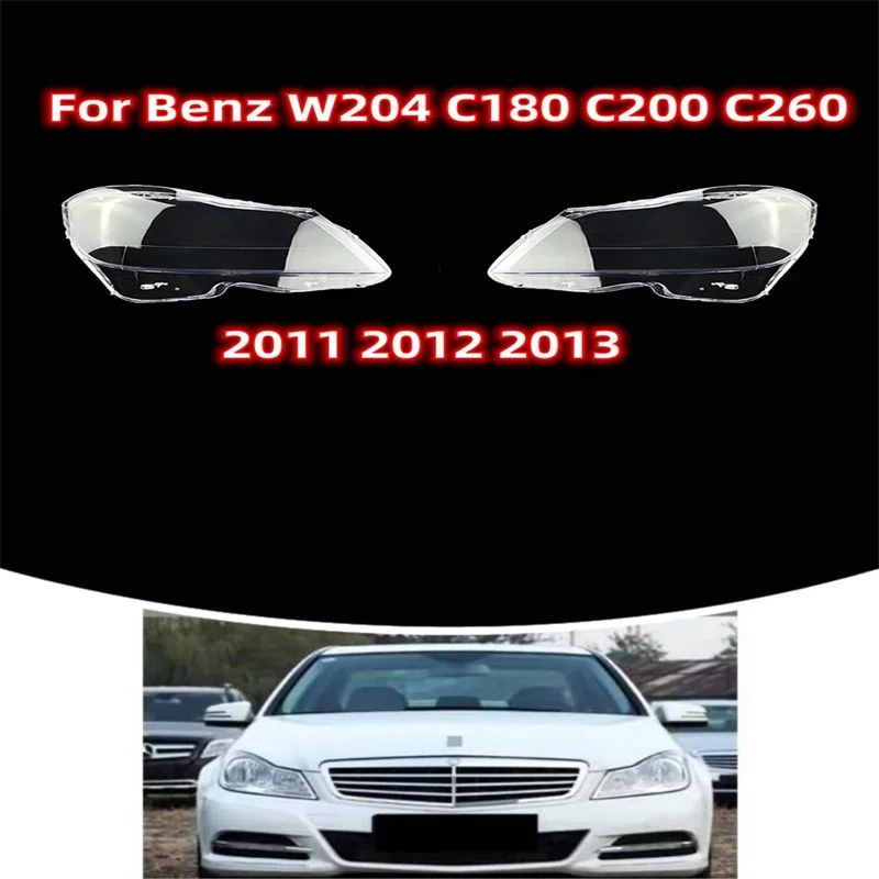

HTTCY абажур для фар, колпачки для автомобильного стекла, крышка объектива для Mercedes-Benz W204 C180 C200 C260 2011 2012 2013