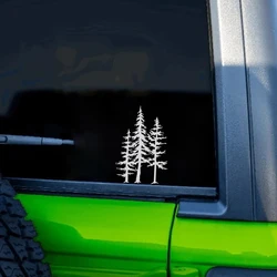 Pegatinas de diseño de árboles de bosque para coche, calcomanías de decoración de parachoques, accesorios de vinilo para Tunning