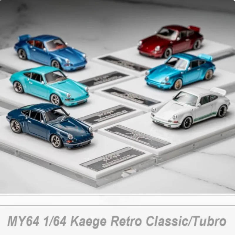 SCM MY64 1:64 Porsche 911 Kaege Retro Turbo Modified Version Limited Collection Resin Car Model Gift