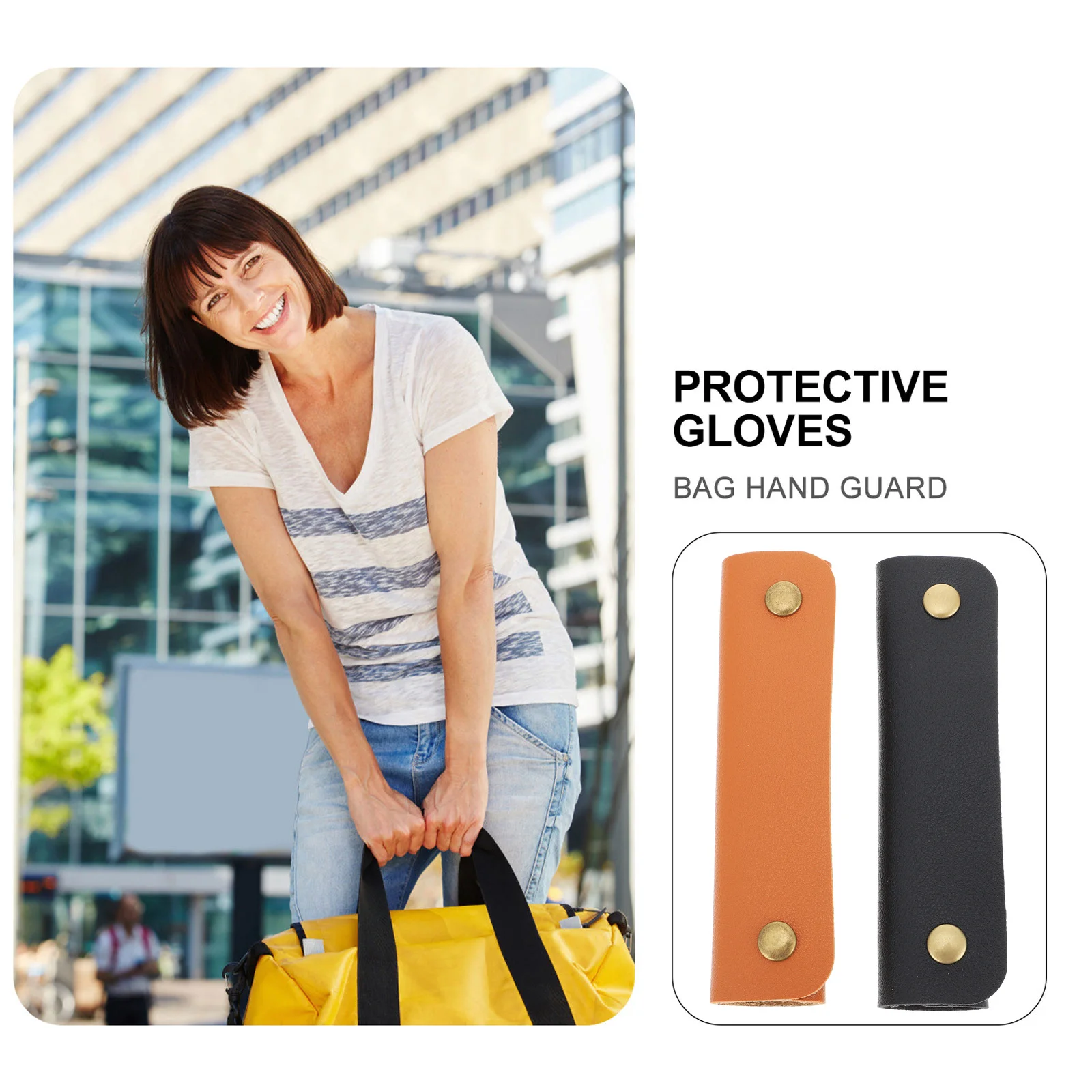 

2Pcs Premium PU Bag Handle Covers Pressure Relief Protector for Handbag Luggage Suitcase Luggage Handle Cover