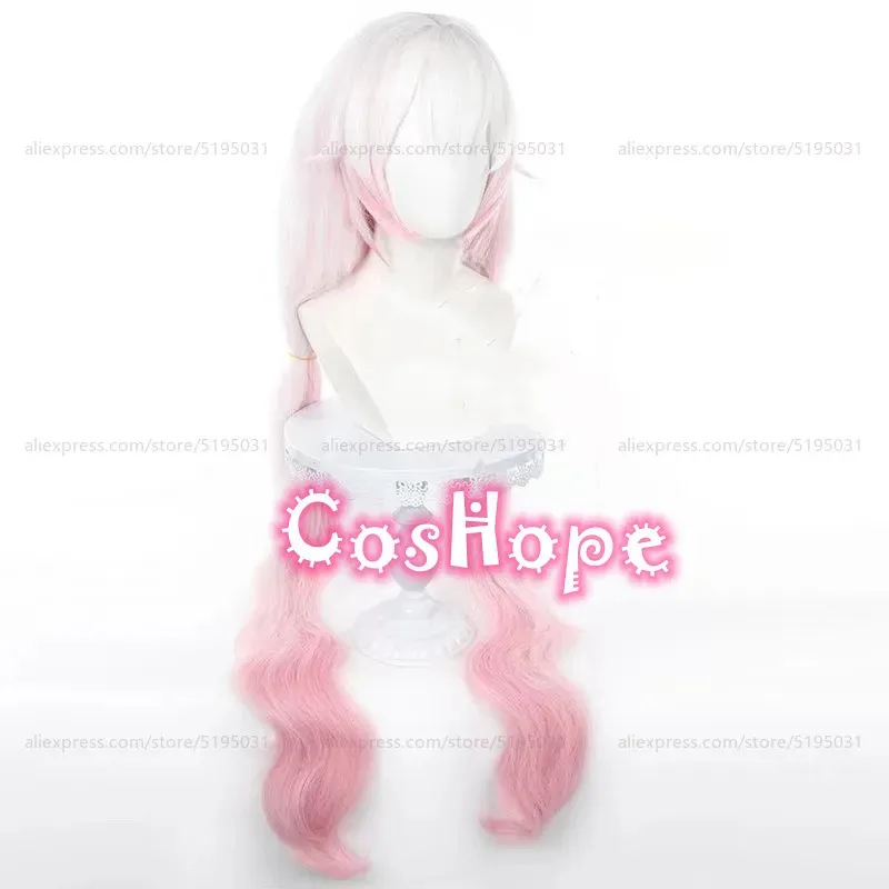 COSda@Theresa Apocalypse Cosplay Perücke 125 cm Silber Weiß Rosa Farbverlauf Perücke Cosplay Anime Hitzebeständige Synthetische PerückenCOSda@