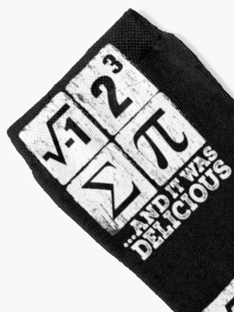 I Ate Some Pi print Funny i ate some pie Math Nerd Humor Socks Stockings loose christmas stocking Men's Socks Luxury Women's