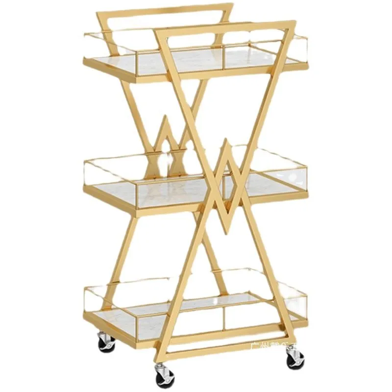 

Beauty salon trolley Internet celebrity manicure rack Tool cart Hair tattoo embroidery Cosmetics storage rack