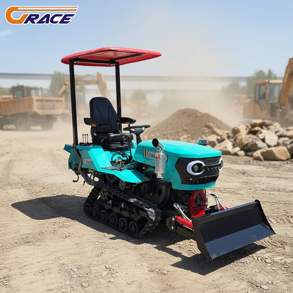 

Customize Compact Crawler Tractor Orchard Greenhouse Small Farming Crawler Tractor