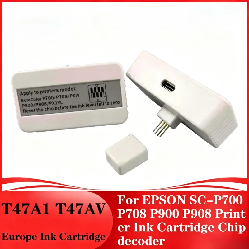 for Epson SC-P700 P708 P900 P908 Photo Printer T47 Series Cartridge Resetter Europe T47A1 Chip Decoder