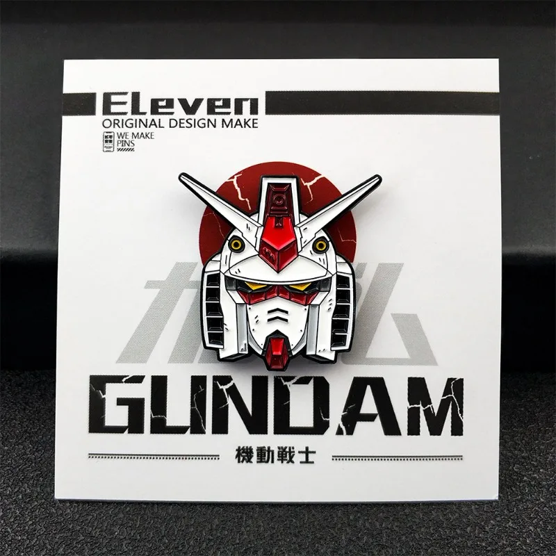 Аниме-аксессуары: значок Gundam, брошь для рюкзака, брошь-аватар Mobile Suit RX-78 Yuanzu, значок в стиле INS, аниме-аксессуары.