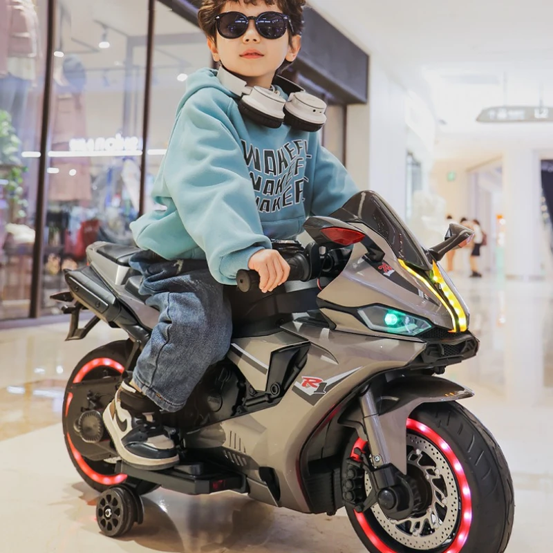 Zdalnie sterowany rowerek dla dzieci z podwójnym silnikiem 3-8 lat Samochód elektryczny Opony przeciwwybuchowe Długotrwała bateria Przeciwzużyciowy motocykl terenowy