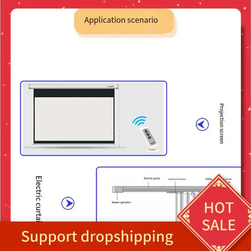 

B44C Curtain Remote Control AC220 Wireless Remote And Receiving Controller For Electric Curtains And Projection Screen