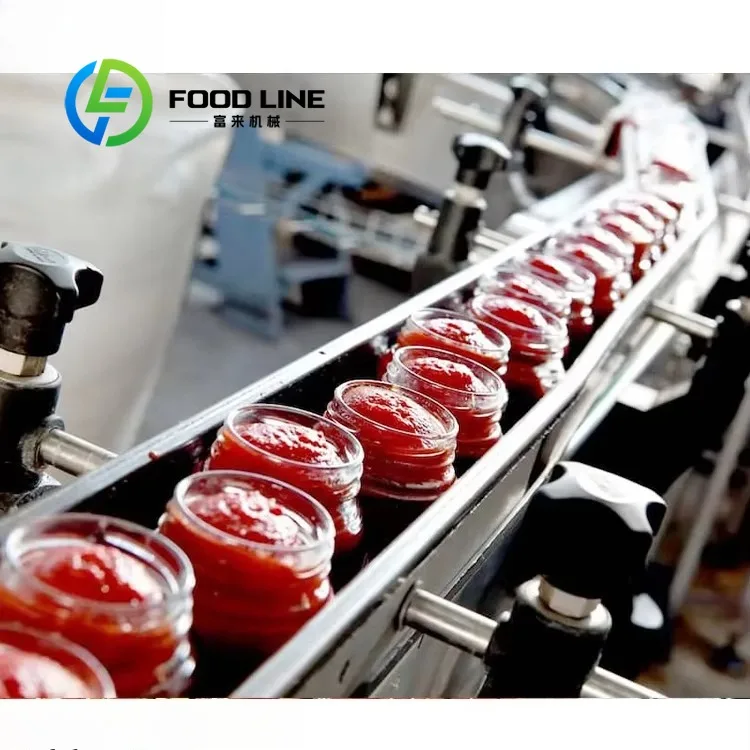 Full Set Tomato Ketchup Processing Line Customized Production Line For Different Output Of Tomato Sauce And Paste