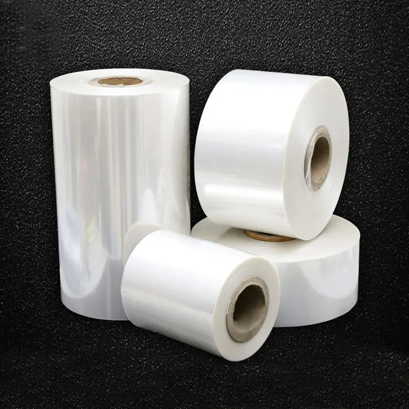 

POF Folded Membrane Heat Shrink Film Roll Transparent Fold in Half Film Food Grade Plastic Sealing Tea Packing Protective Films