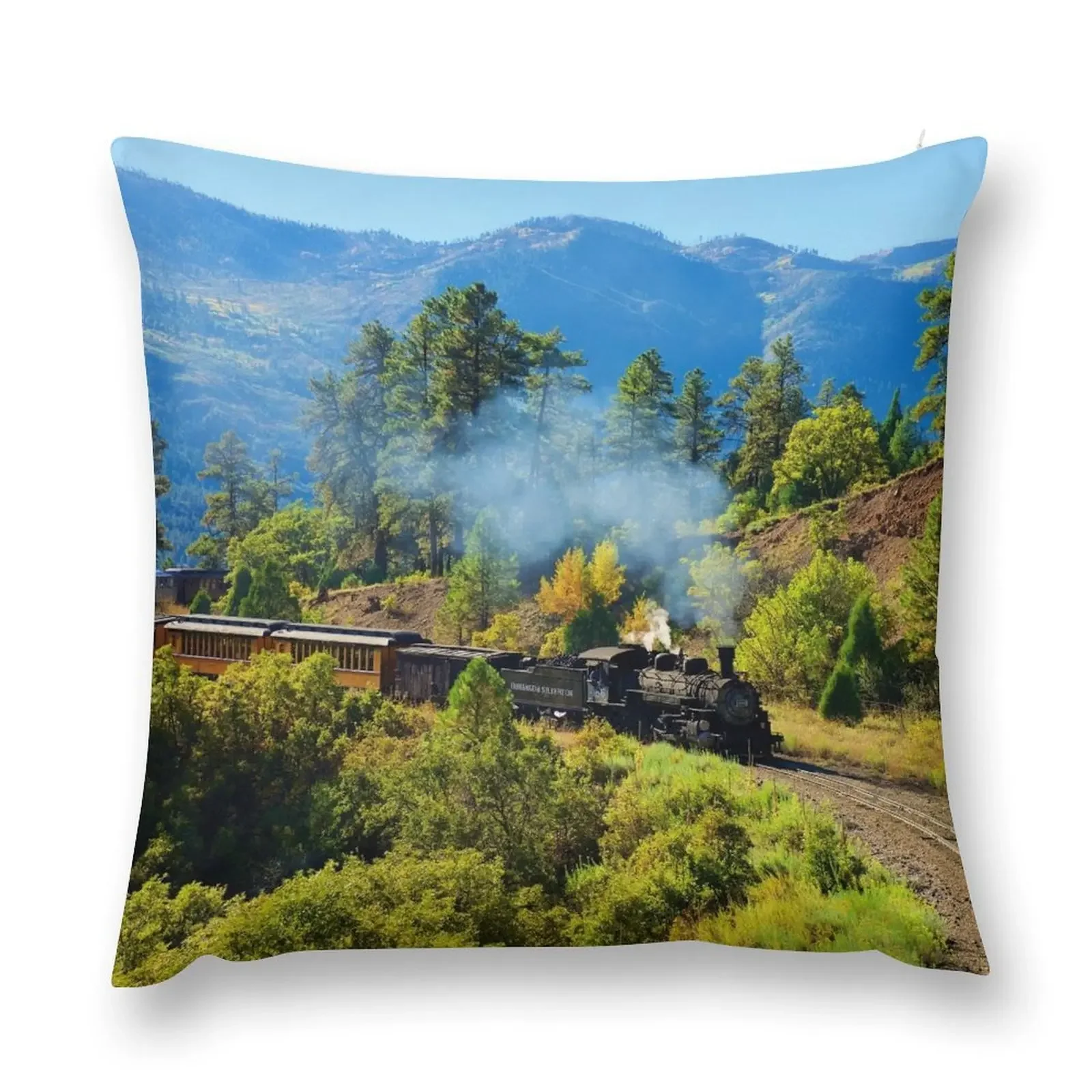 Durango Silverton Railroad Throw Pillow Marble Cushion Cover Christmas Pillow New year Sofa Cushion Cover pillow