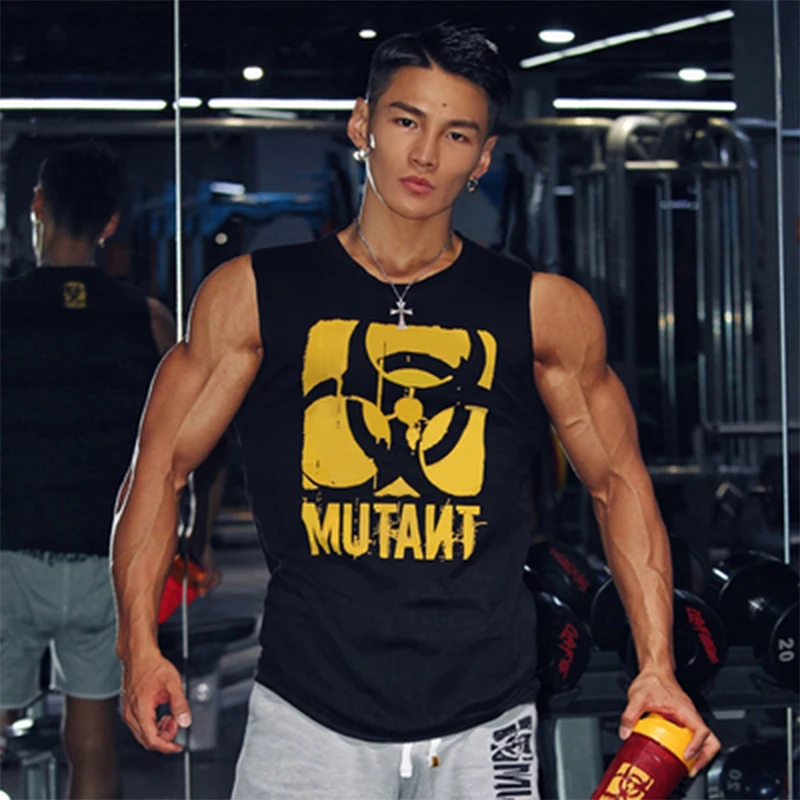 2020 GEKM summer cotton fitness t-shirt men moisture wicking  sports t-shirt running t-shirt men\'s t-shirt GYMS top sports men