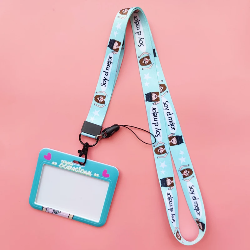 Ergotherapie Kartenhalter Lanyard Krankenschwester Kreditkartenetui Umhängeband Ausweishalter Anmeldeinformationen Einziehbarer Clip yoyo – Detail 9