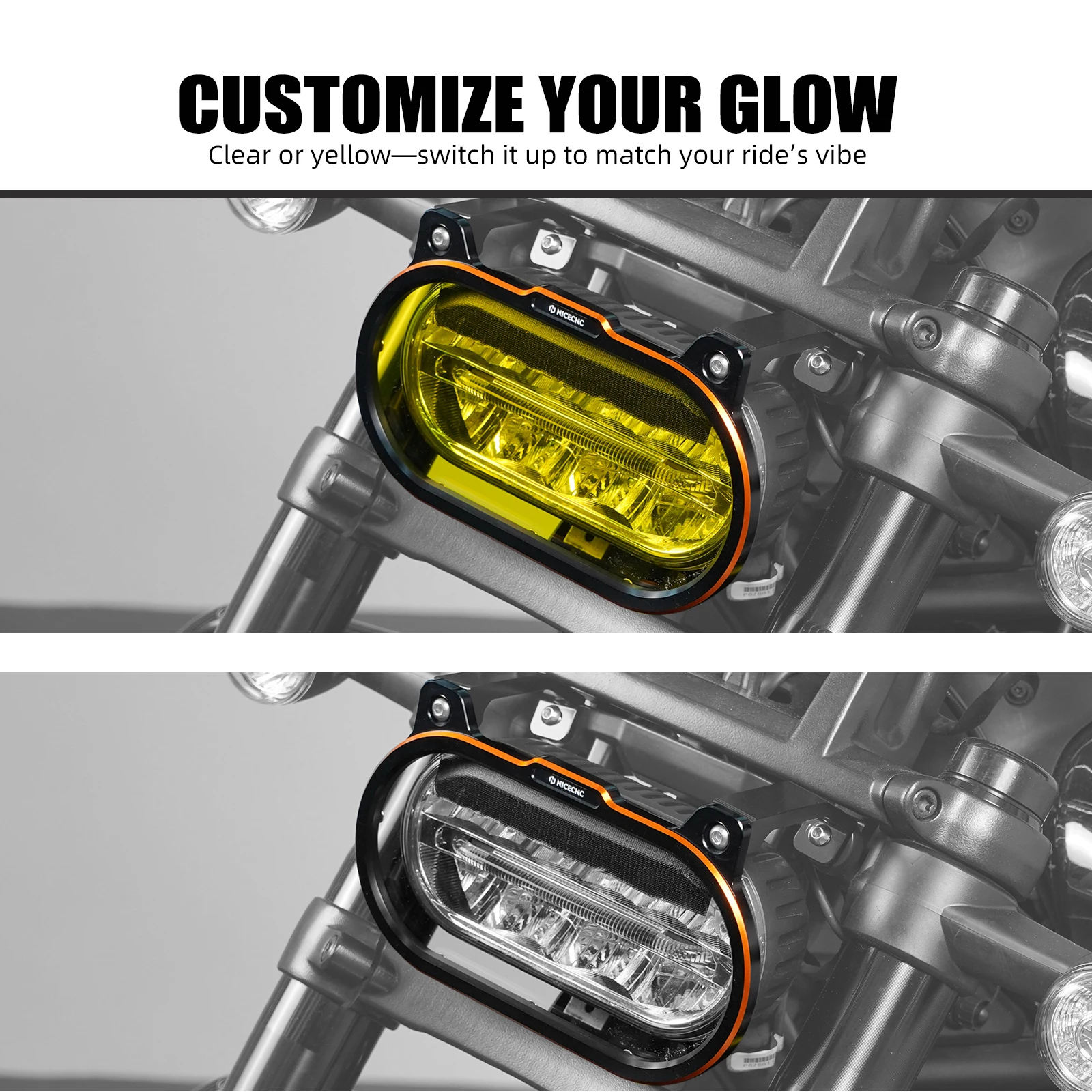 NICECNC For Harley Sportster S RH1250S RH1250 S RH 1250S 2021-2024 2023 2022 Motorcycle Headlight Guard Cover Headlamp Protector