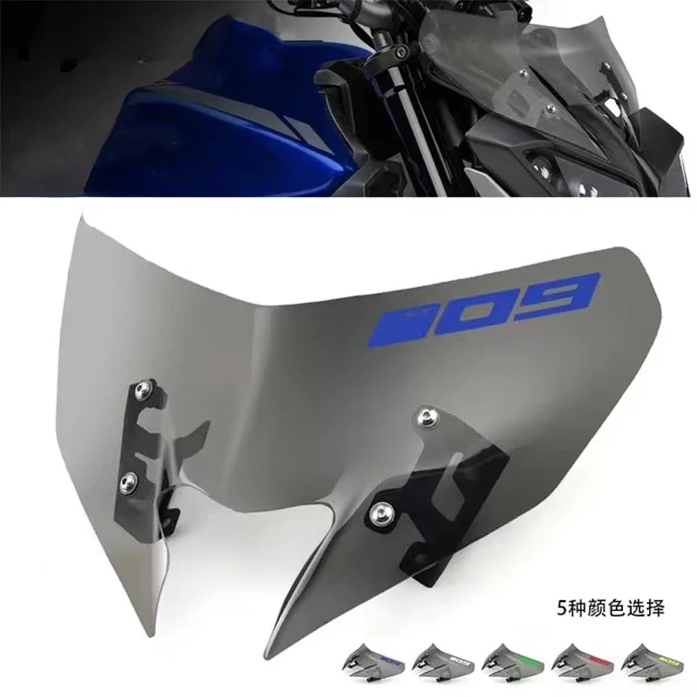 Applicable To Y A M A H A MT09 Modified Windshield Locomotive Front Windshield Deflector and Windshield Mirror Accessories