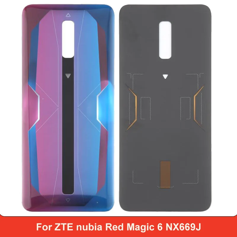 Battery Back Cover for ZTE nubia Red Magic 6 NX669J back cover for ZTE nubia Red Magic6 Repair Replacement Part