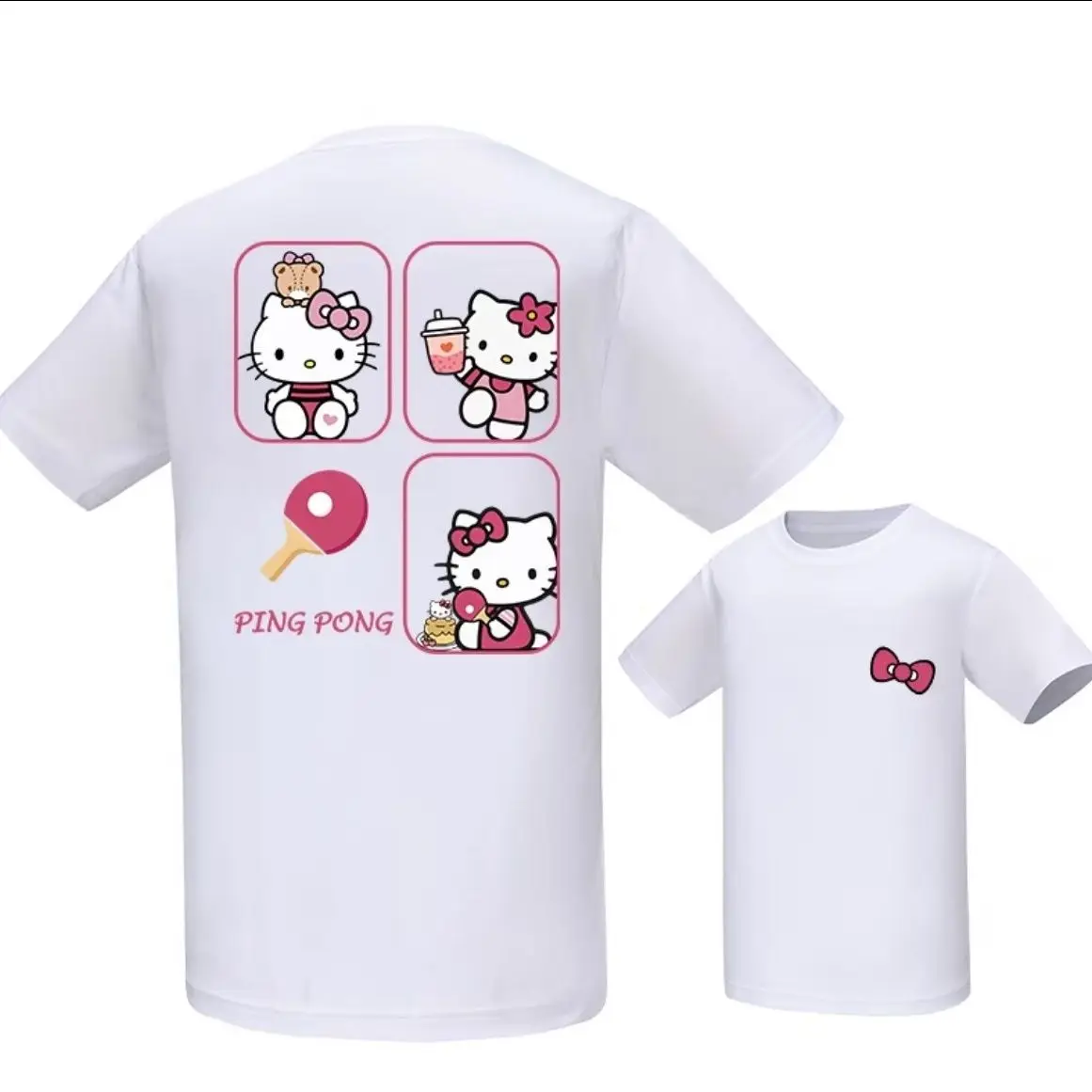 Pure Cotton Ping-pong Suit Sports Shirt Short Sleeve Sweat-absorbing Breathable Men's and Women's Competition Suit