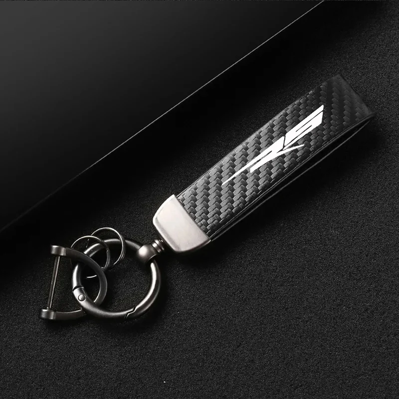 1PCS Leather Carbon Fiber Motorcycle Key Chains KeyChain Aprilia GPR125 RS 125 RSV4 Factory RSV4 R RF RR Reservoir Sock