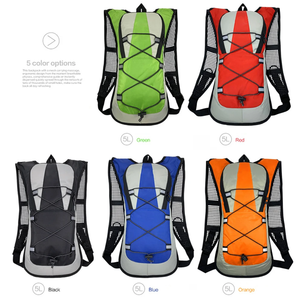 Bicycle Bike Bags 5L Portable Waterproof Cycling Water Bag Hydration Backpack