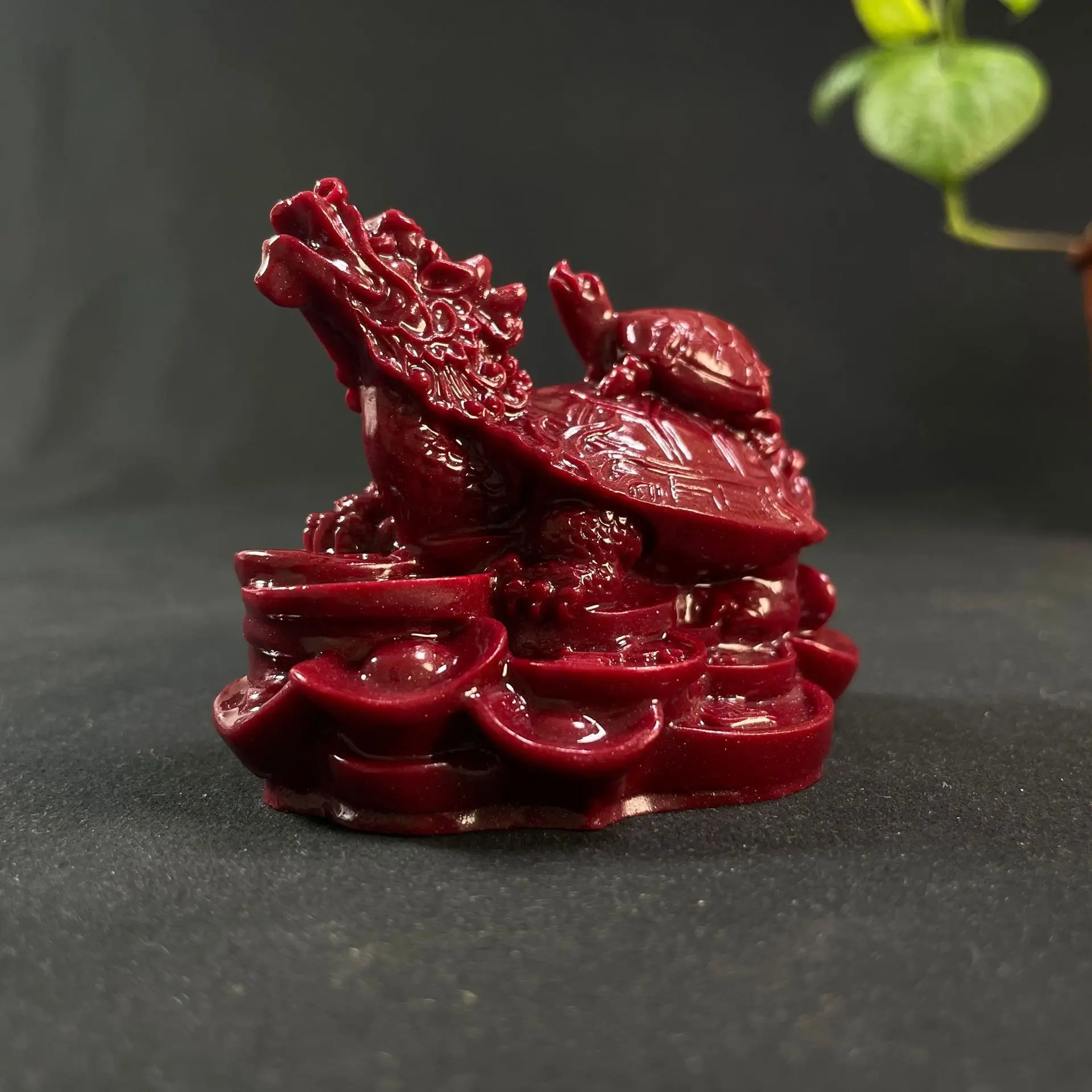 Red cinnabar, Pixiu, Qilin, car, home, wine cabinet, dragon turtle, return to safety decoration