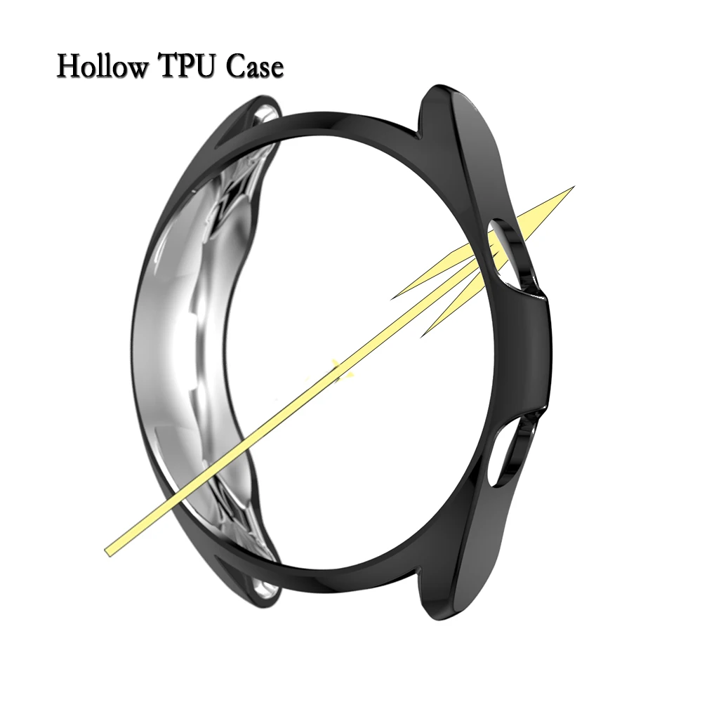 TPU Cover Case For Galaxy Watch 3 41/45mm Bumper Accessories Protector Full Coverage Soft Screen Protection Supplies