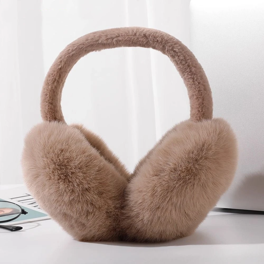 Cute Warm Ear Warmer Solid Color Cold Protection Winter Earmuffs Thickened Folding Ear Cover Outdoor