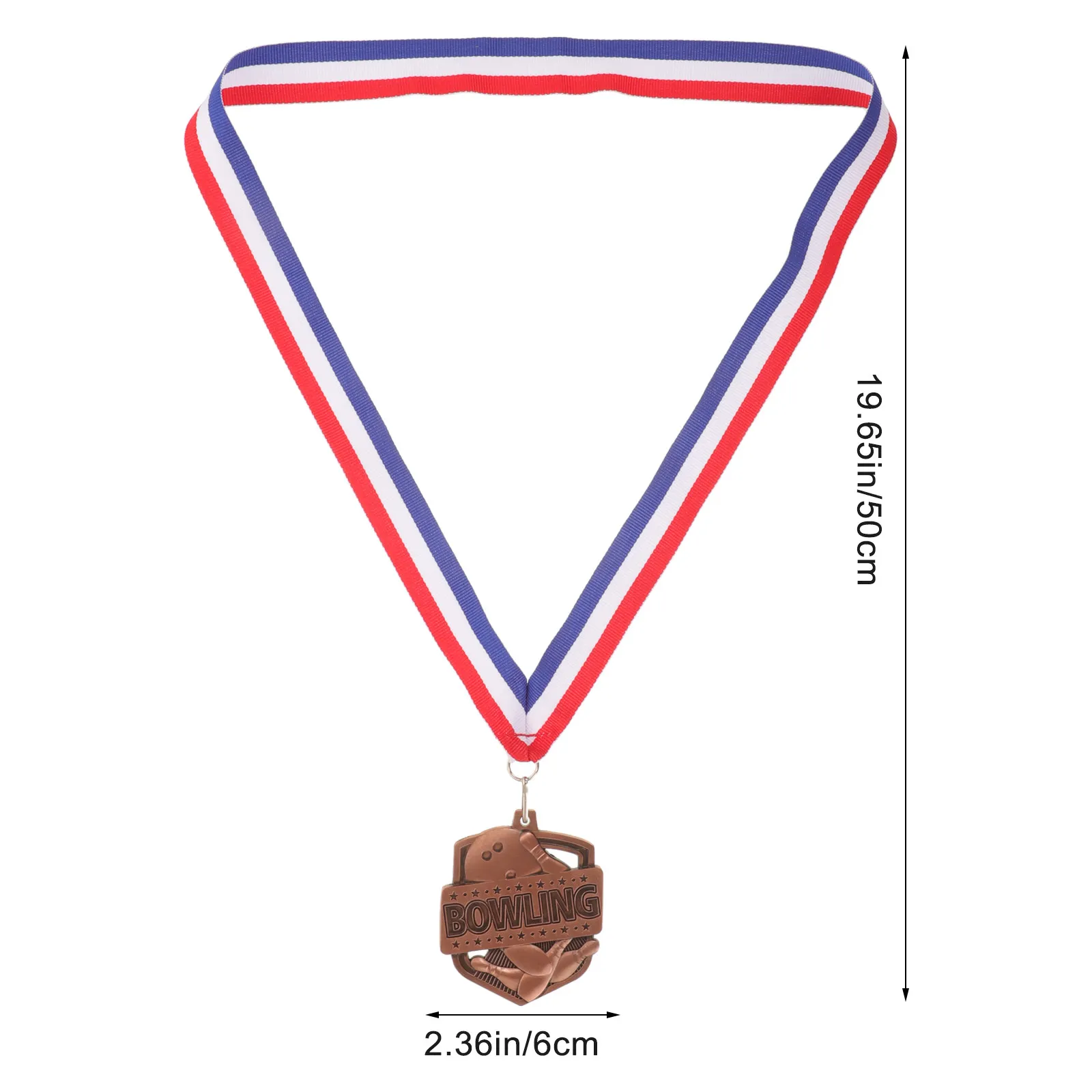 Delicate Bowling Medal Zinc Alloy for Award Ceremonies Adult Parties Games Encouragement Recognition Decorative Competition