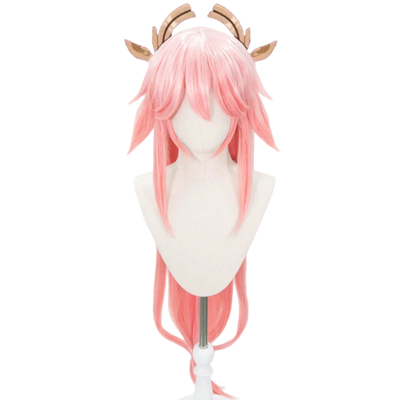 엔드야 마이코 코스프레 가발 겐신 임팩트 코스프레 헤어피스 히트레지스턴트 합성 여성용 코믹콘 코스어 게임 파티