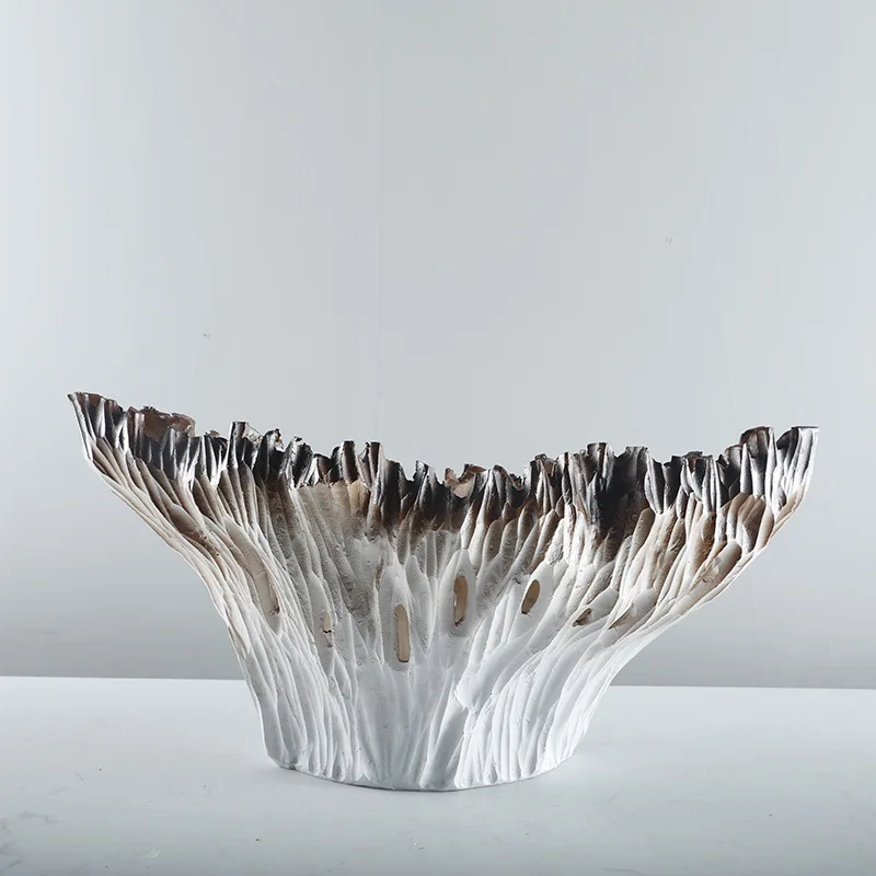 

HT creative minimalist showroom living room office entryway abstract geometric seashell large vase crafts