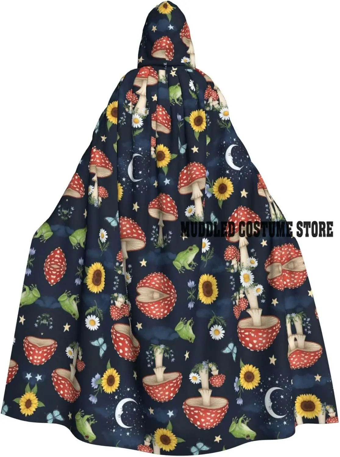 

Цветочный гриб Хэллоуин Ролевая игра Плащ Костюм Халат Полный длинный эльфийский плащ