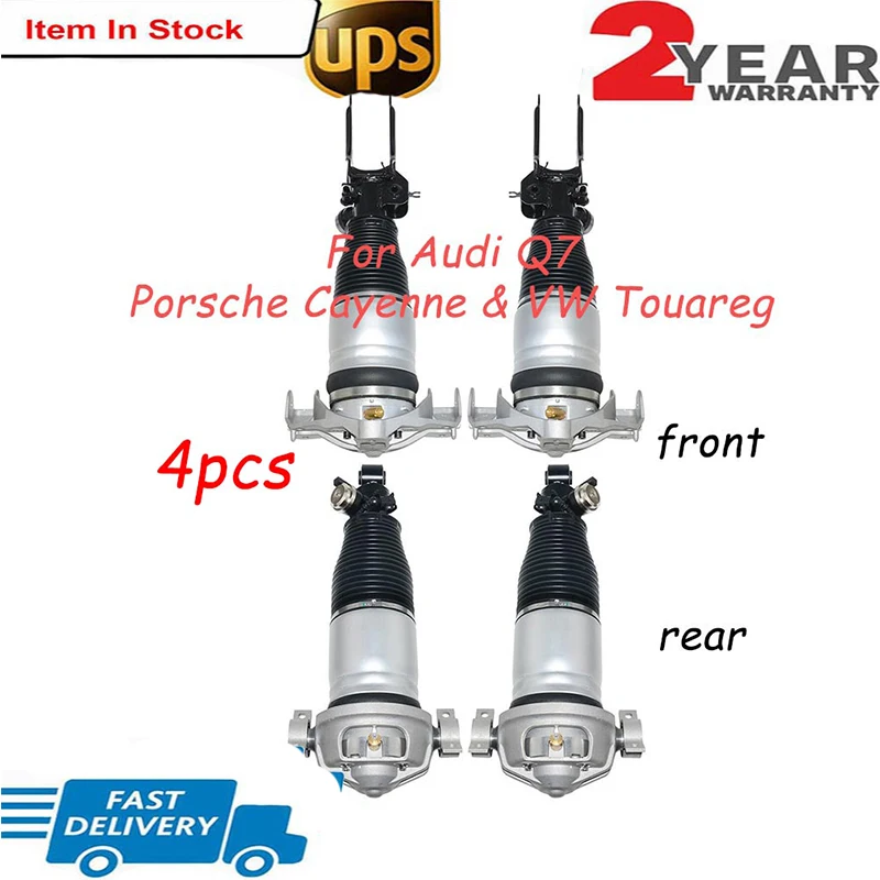 4PCS Front Rear Air suspension shock absorber For Audi q7 Porsche Cayenne VW Touareg 7L5616403E 7L6616403B 7L8616001 7L6616503B