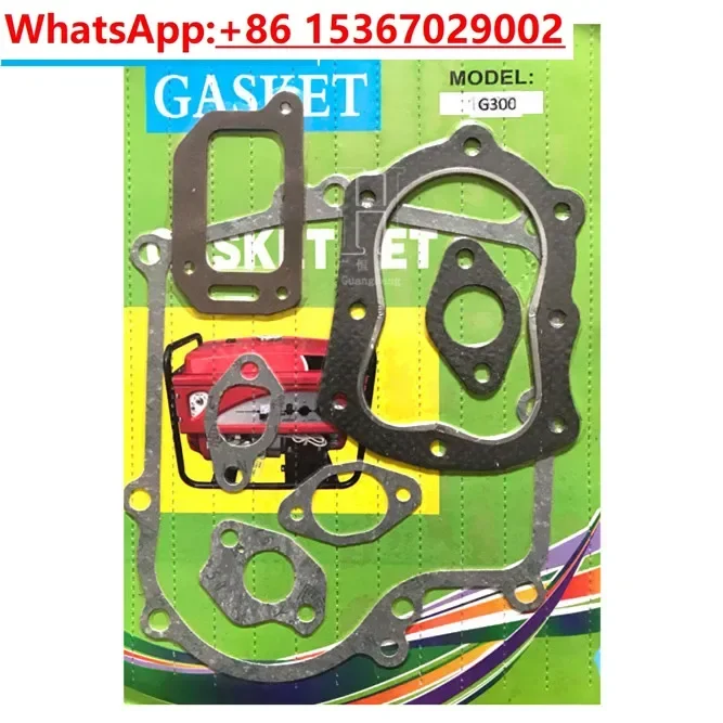 Full gasket set for Honda G300 engine motor water pump cylinder muffler carburetor intake complete gaskets parts replacement