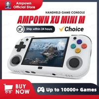 Ampown XU MINI M Handheld Game Console 2.8'' Screen Linux OS MINIM Retro Simulator Video Player Portable Console Children Gifts