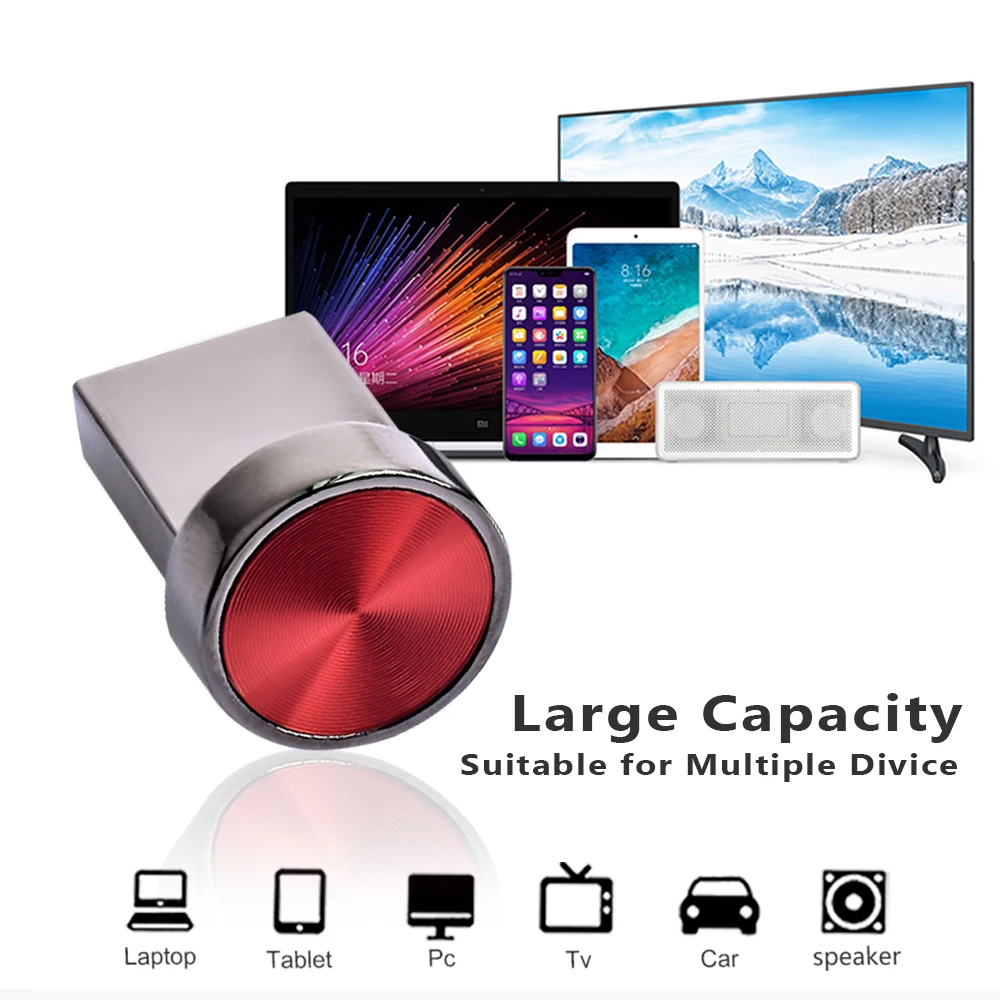 أحمر صغير معدني USB 3.0 محركات أقراص فلاش 128 جيجابايت 32 جيجابايت 64 جيجا الأزرق ذاكرة عصا 16 جرام أزرار الموضة محرك القلم 8 جرام الإبداعية هدية USB3.0 عصا