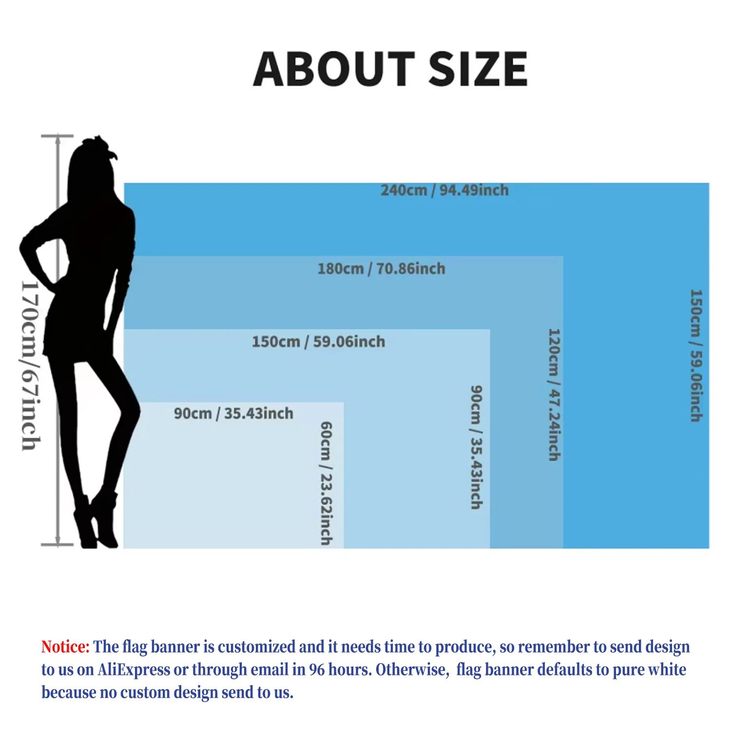 

1p Customizable Size 150x240cm(5x8ft) Polyester Flag - Durable Polyester for Wall Decor, Customize Your Image and Text