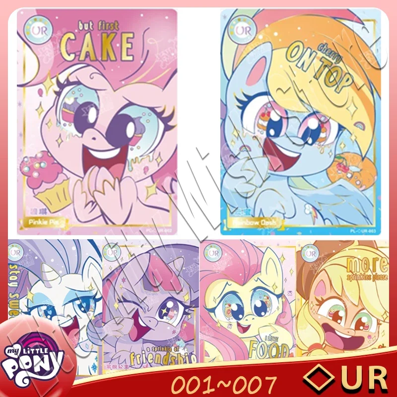 AgreYOU-Cartes My Little Pony pour enfants, collection de personnages d'anime, cartes flash mignonnes, jouets pour enfants, cadeaux d'anniversaire, série PL UR, original