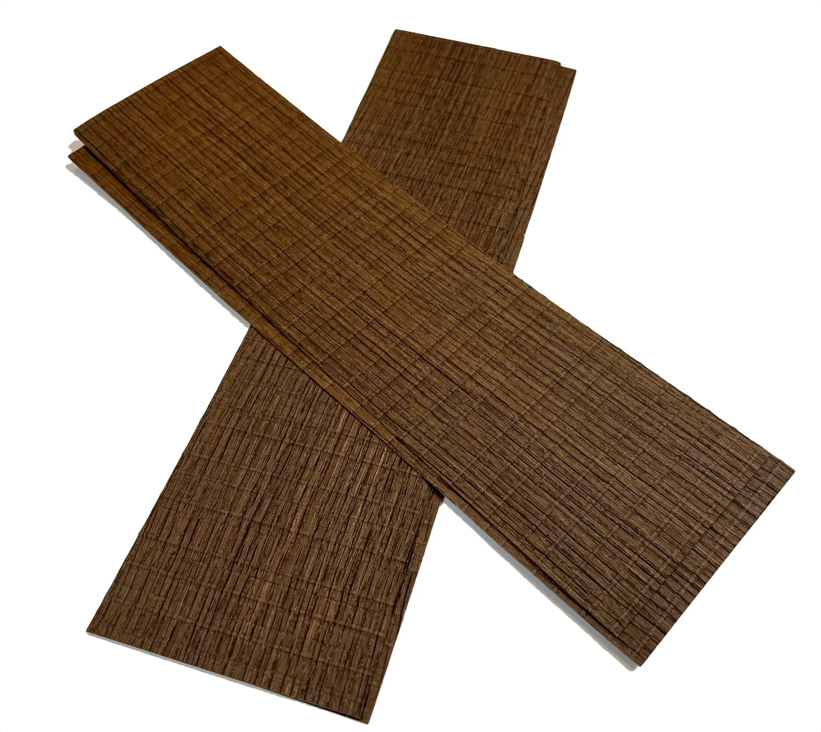 

4pcs/lot 300x80mm thickness: 0.5mm Natural Serrated Smoked Oak Wood Veneer Slices Marquetry Veneer